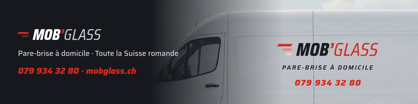 Mob'Glass — pare-brise à domicile, toute la Suisse romande — 079 934 32 80 — mobglass.ch