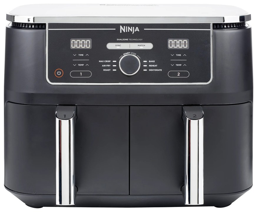 Air fryer Ninja Foodi MAX Dual Zone AF400 à deux paniers, vue de face